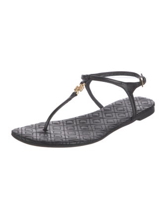 Tory Burch Marion Leather T-Strap Sandals
