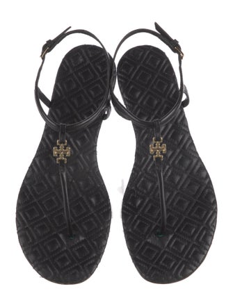 Tory Burch Marion Leather T-Strap Sandals