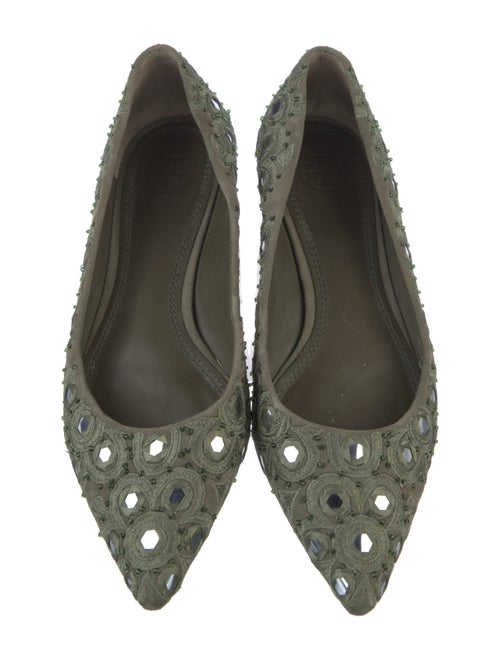 Tory Burch Suede Printed Flats