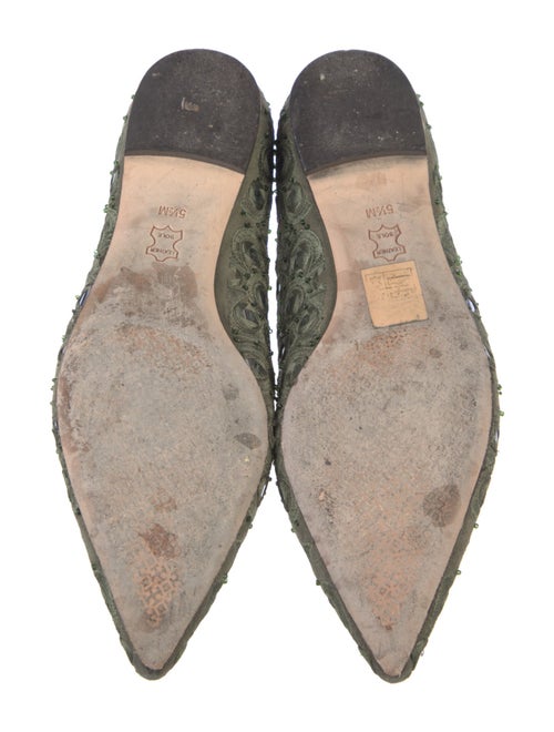 Tory Burch Suede Printed Flats