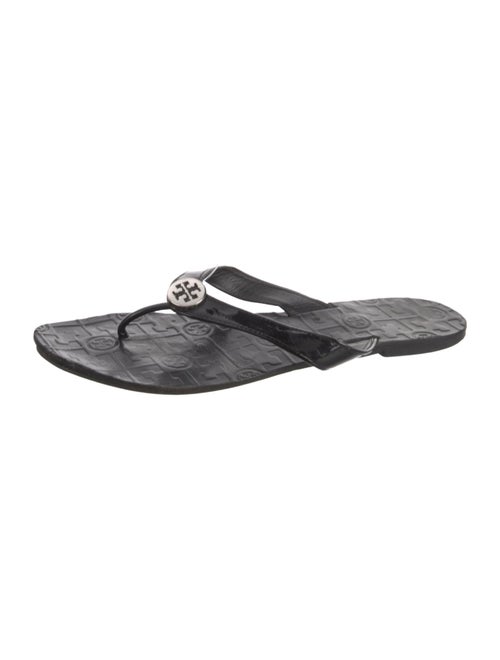 Tory Burch Patent Leather Flip Flops