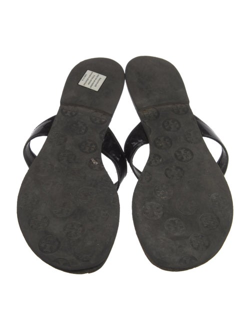 Tory Burch Patent Leather Flip Flops