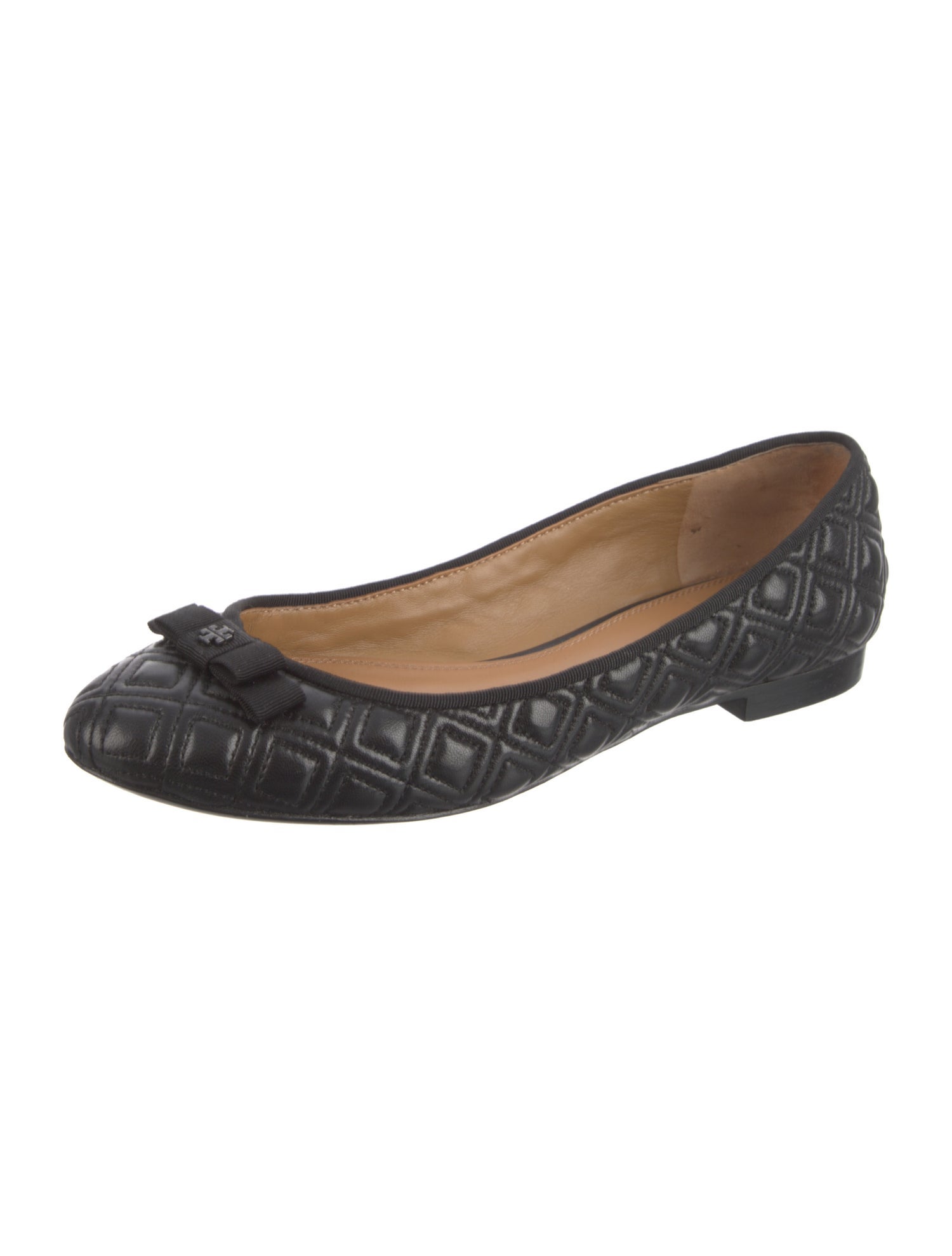 Tory Burch Leather Printed Ballet Flats