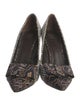 Tory Burch Tweed Pattern Bow Accents Pumps