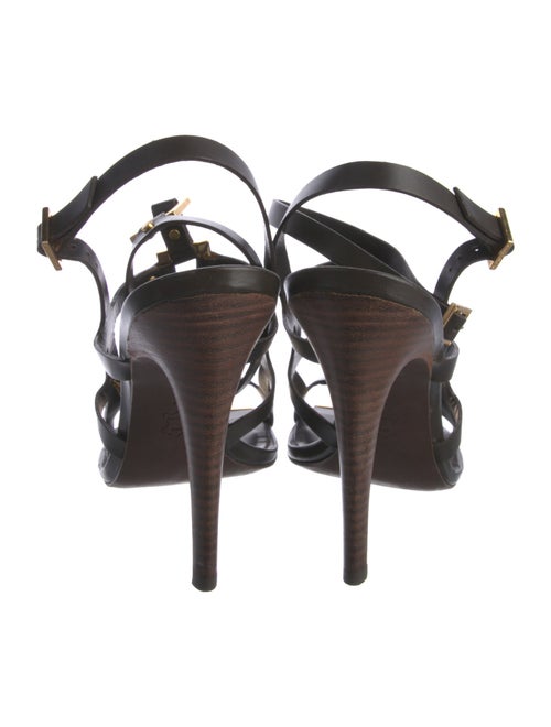 Tory Burch Leather Studded Accents T-Strap Sandals