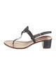Tory Burch Leather T-Strap Sandals