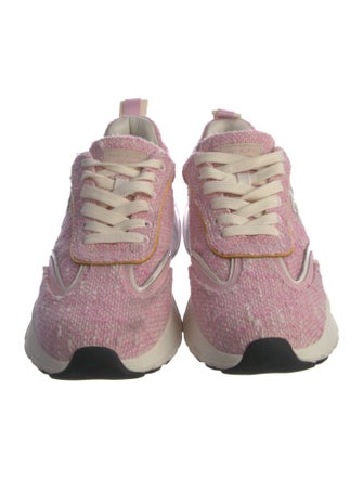 Tory Burch Tweed Printed Chunky Sneakers