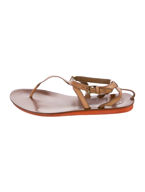 Tory Burch Leather T-Strap Sandals