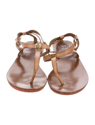 Tory Burch Leather T-Strap Sandals