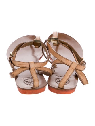 Tory Burch Leather T-Strap Sandals