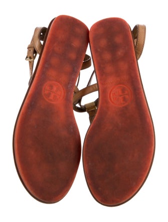 Tory Burch Leather T-Strap Sandals