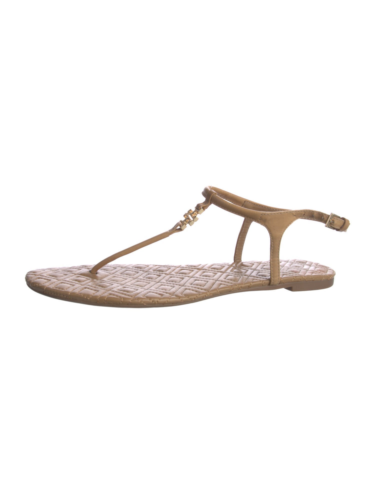 Tory Burch Leather T-Strap Sandals