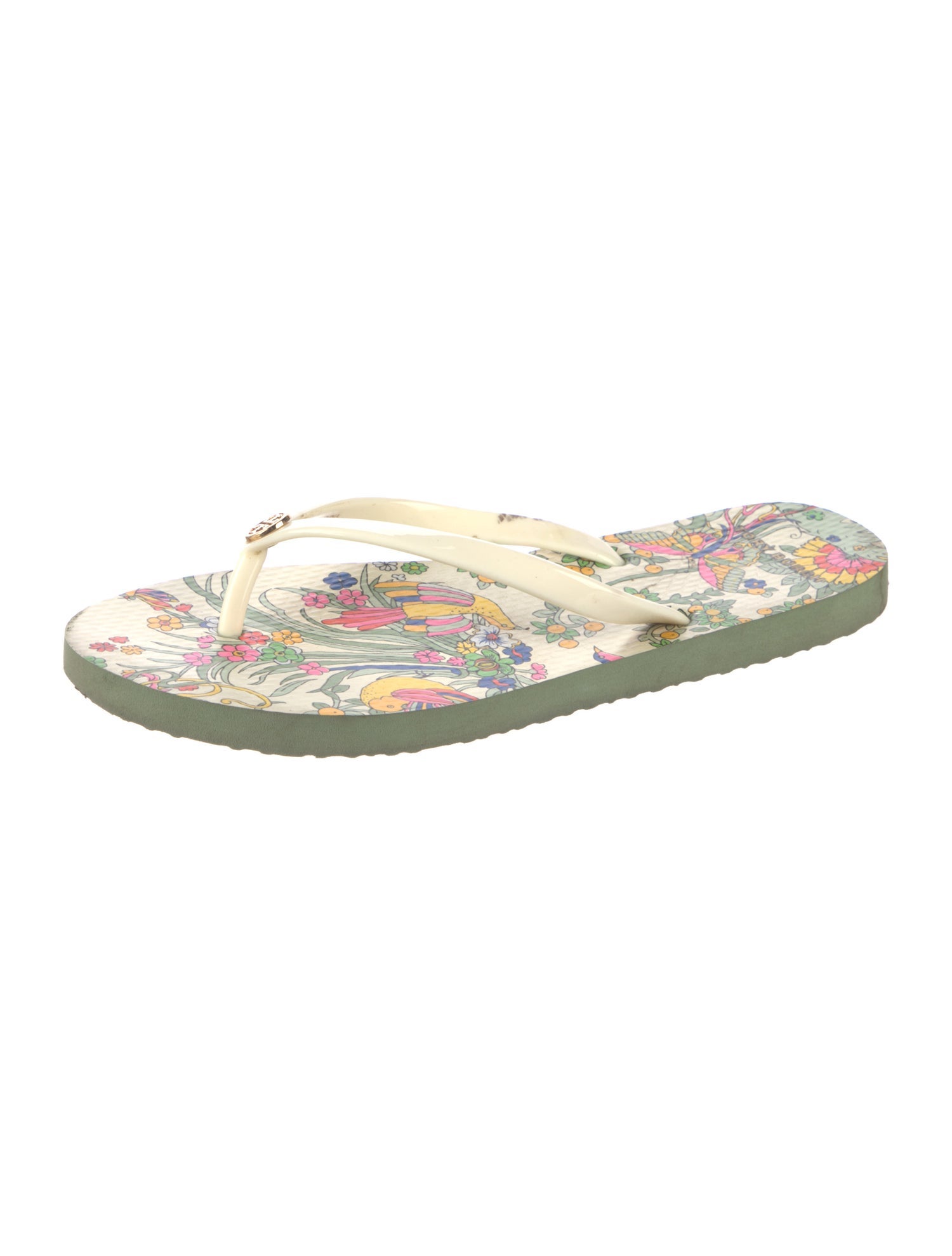 Tory Burch Rubber Printed Flip Flops