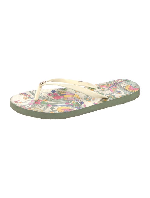 Tory Burch Rubber Printed Flip Flops
