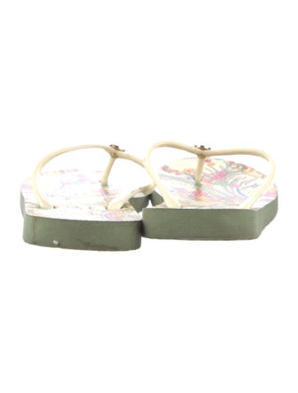Tory Burch Rubber Printed Flip Flops