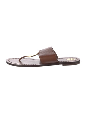 Tory Burch Leather Slides