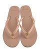 Tory Burch Signature Logo Rubber Flip Flops