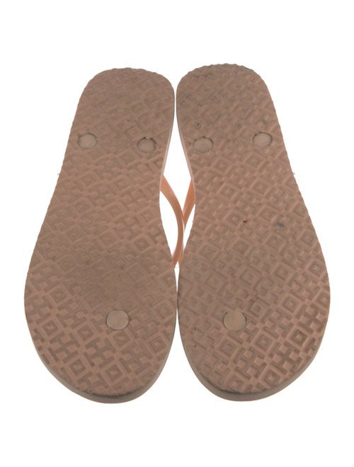 Tory Burch Signature Logo Rubber Flip Flops