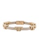 Tory Burch Embossed Leather Serif T Logo Wrap Bracelet