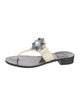 Tory Burch Leather Studded Accents Flip Flops