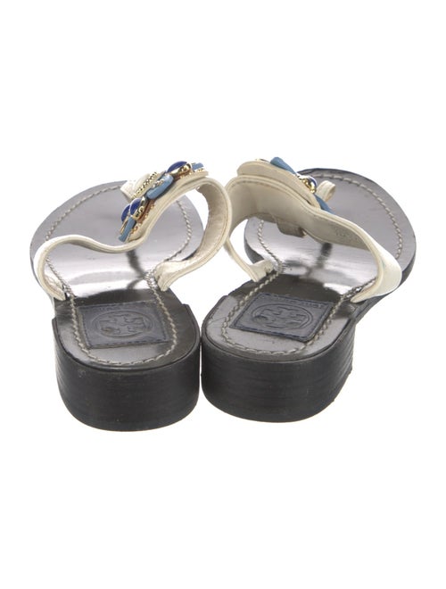 Tory Burch Leather Studded Accents Flip Flops