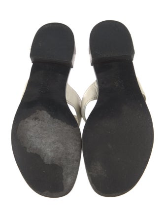 Tory Burch Leather Studded Accents Flip Flops