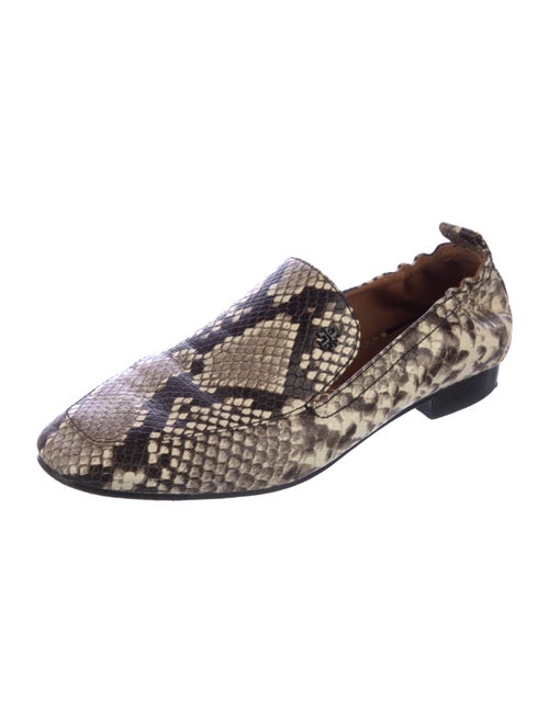 Tory Burch Leather Animal Print Loafers