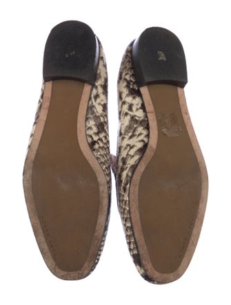 Tory Burch Leather Animal Print Loafers
