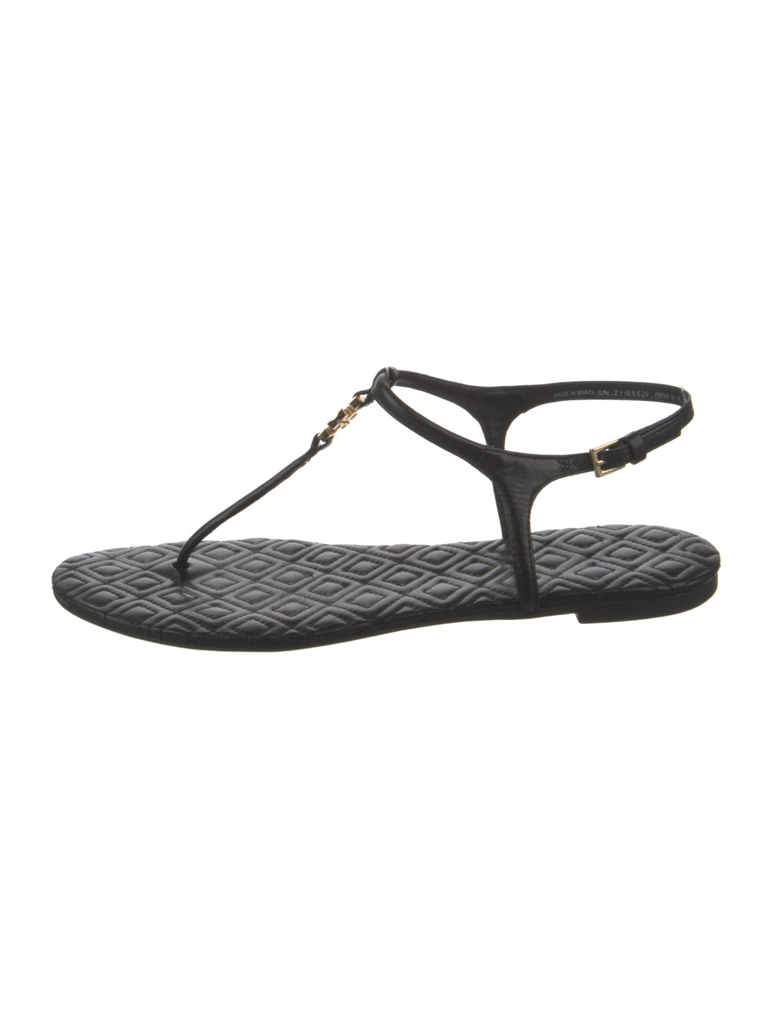 Tory Burch Leather T-Strap Sandals