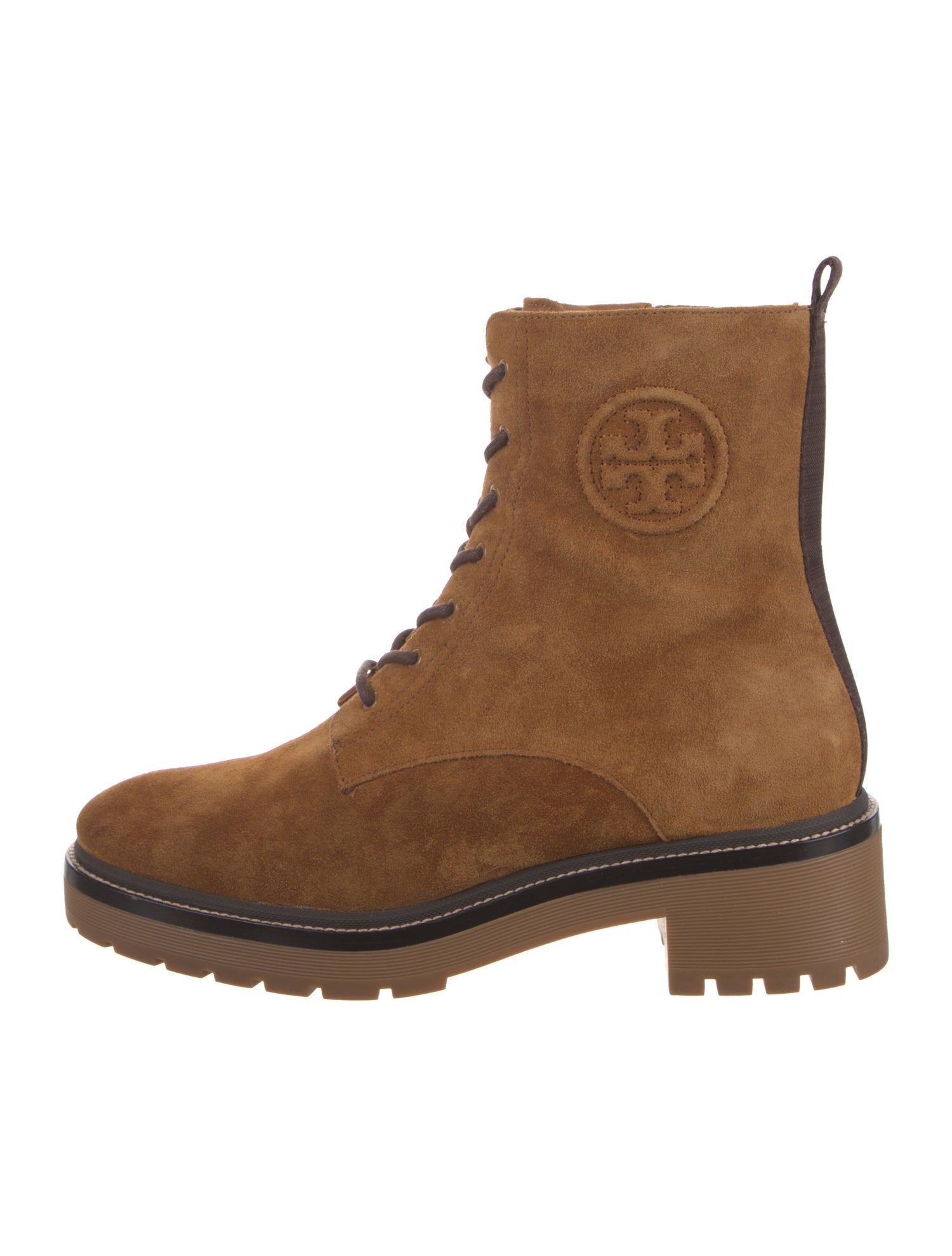 Tory Burch Suede Combat Boots