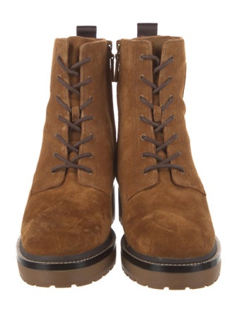 Tory Burch Suede Combat Boots
