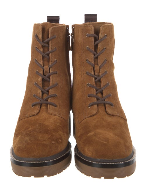 Tory Burch Suede Combat Boots
