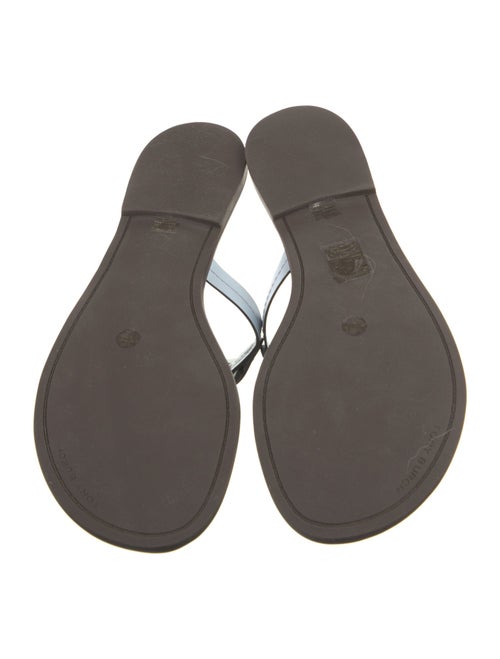 Tory Burch Leather Lasercut Accents Flip Flops