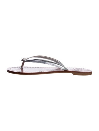 Tory Burch Leather Flip Flops
