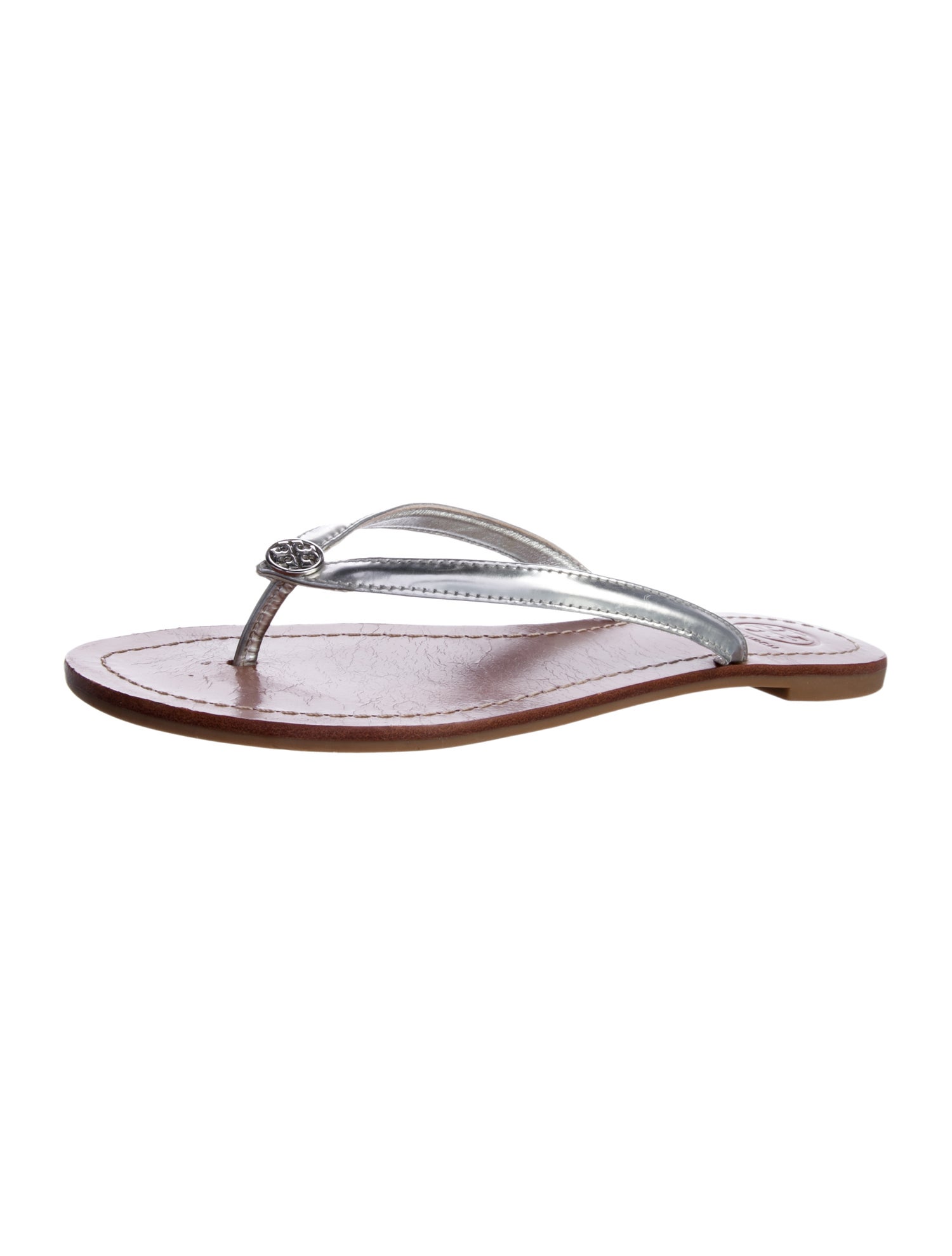 Tory Burch Leather Flip Flops