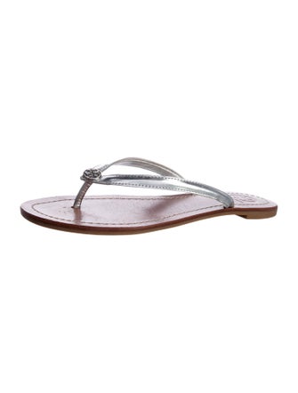Tory Burch Leather Flip Flops