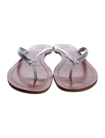 Tory Burch Leather Flip Flops