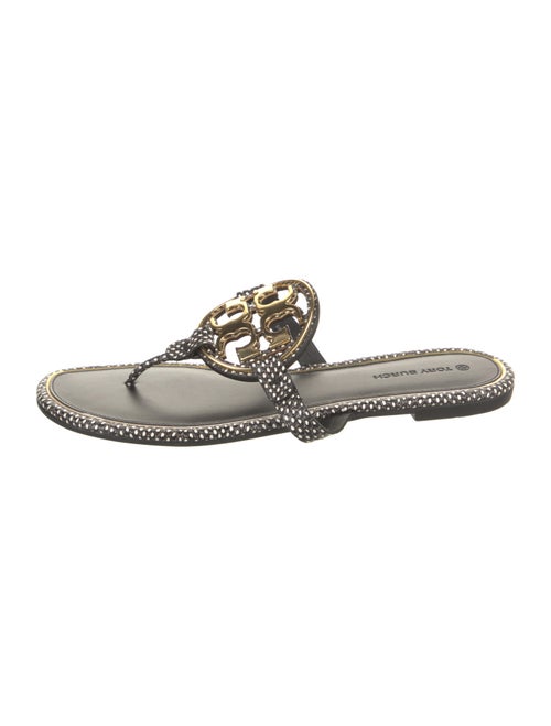 Tory Burch Leather Printed Slides