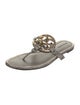 Tory Burch Leather Printed Slides