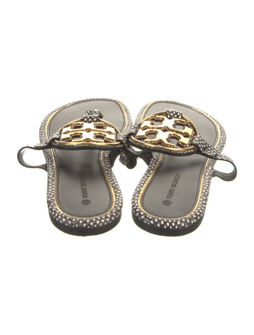 Tory Burch Leather Printed Slides