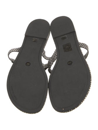 Tory Burch Leather Printed Slides