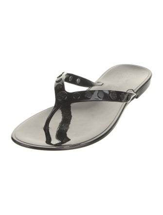 Tory Burch Rubber Studded Accents Flip Flops