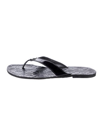 Tory Burch Patent Leather Flip Flops