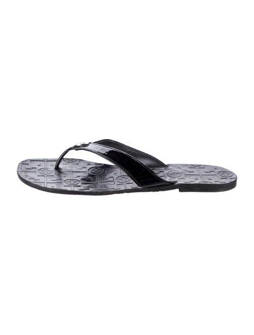 Tory Burch Patent Leather Flip Flops