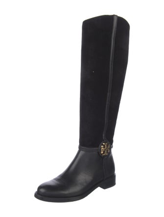 Tory Burch Suede Riding Boots