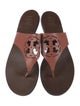 Tory Burch Leather Lasercut Accents Slides