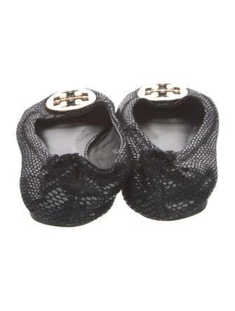 Tory Burch Suede Sequin Embellishments Ballet Flats