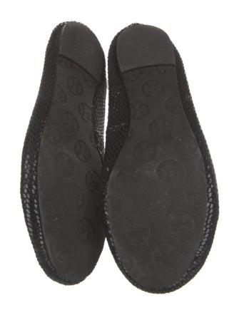 Tory Burch Suede Sequin Embellishments Ballet Flats