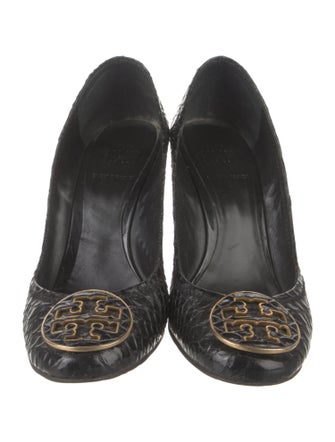 Tory Burch Embossed Leather Pumps