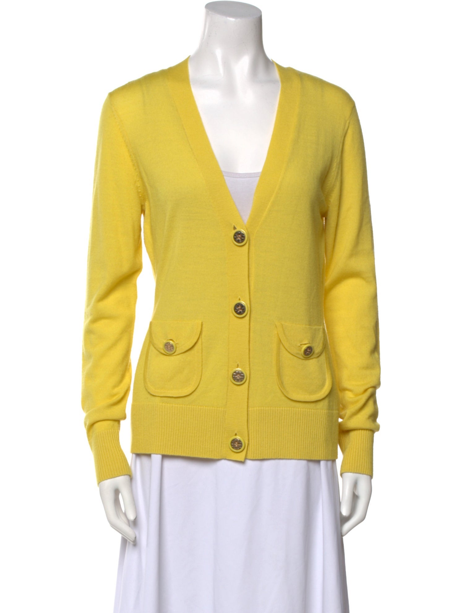 Tory Burch Wool V-Neck Sweater